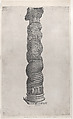 Winding Column from Saint Peter's, Rome, Anonymous, Italian, 16th century, Engraving