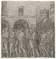 The Triumph of Caesar: the senators, Giovanni Antonio da Brescia  Italian, Engraving