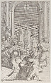 Two nuns emerging from a tomb while Saint Benedict celebrates the Mass, Giacomo-Maria Giovannini Italian, Etching