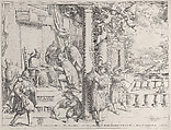 A Young Man Presenting his Thesis to Cardinal Aldobrandini, Oliviero Gatti  Italian, Engraving
