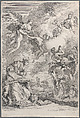 Pope Saint Gregory I Frees the Souls from Purgatory with His Prayers, Francesco Fontebasso  Italian, Etching