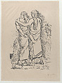 Orestes e Pilades, Giorgio de Chirico  Italian, born Greece, Lithograph