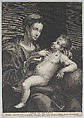Virgin and Child, with the Christ child leaning against an orb, Lucas Vorsterman I Flemish, Engraving