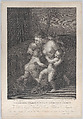 Charity with three small children, Raphael Morghen  Italian, Engraving