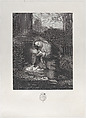 The Virgin adoring the Christ child, Vincenzo Della Bruna Italian, Engraving