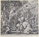 The Adoration of the Magi, Benoit Farjat  French, Engraving