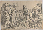 Christ healing the sick, Anonymous, Engraving