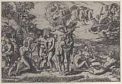 The Judgment of Paris, Marco Dente (Italian, Ravenna, active by 1515–died 1527 Rome), Engraving