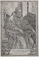 Portrait of Pope Sixtus V, Pietro Facchetti  Italian, Etching and engraving