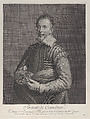 Portrait of a Comedian: portrait of Francesco Andreini holding a mask, Nicolas de Larmessin III French, Etching and engraving