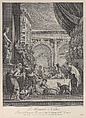 Parable of Lazarus and Dives, Jean-Baptiste Haussard  French, Etching and engraving