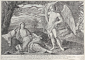 An angel appearing to Hagar, Pietro Monaco (Italian, Belluno 1707–1772 Venice), Etching