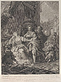 Gunhilda accused of adultery, Simon Francis Ravenet, the elder  French, Engraving