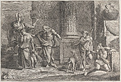 The Expulsion of Hagar, Charles Massé (French, Paris 1631–after 1665), Etching