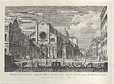 View of Santi Giovanni e Paolo (San Zanipolo), Venice, Giovanni Battista Brustolon  Italian, Etching