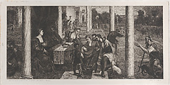 The parable of the rich man (Dives) and Lazarus, Anonymous (F.I. Perl), Engraving