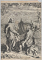 Christ and Saint Peter, Anonymous, Engraving