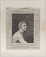 Diomedes, bust and shoulders, Johann Heinrich Wilhelm Tischbein German, Engraving