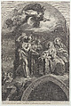 The Adoration of the Shepherds, with God the Father overhead, Gaetano Gandolfi  Italian, Engraving