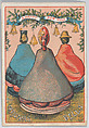 Greeting Card, Charles Henry Bennett British, White card, chromolithography