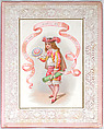 Valentine, Anonymous, White card stock with chromolithography, gold lithography, openwork lace paper, pink paper, dark red watercolor