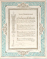Valentine, After Walter Crane (British, Liverpool 1845–1915 Horsham), White card stock with gilding; chromolithography, gold lithography, openwork lace paper