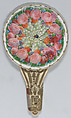 Valentine - Mechanical nosegay (tussy mussy), Anonymous, British, 19th century British, Heavy die-cut card stock, gilt chromolithography, die-cut chromolithographed scraps