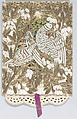Valentine, Anonymous, Cameo-embossed, open-work lace paper, lithography, watercolor, thread