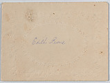 Valentine, Anonymous, Cameo-embossed  open-work lace paper, chromolithography, colored paper, ink