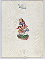 Valentine, Anonymous, Cameo embossed lace paper, chromolithography
