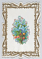 Valentine, Anonymous, Cameo-embossed, gilded paper, chromolithography