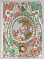 Valentine, Anonymous, Gilded, open work,  cameo embossed paper, chromolithography, colored paper