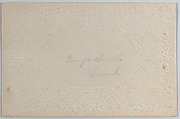 Valentine, Anonymous, Cameo embossed, gilded  paper, chromolithography
