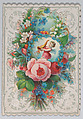 Valentine, Anonymous, Cameo-embossed  lace paper, chromolithography, graphite