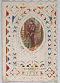 Valentine, Anonymous, Cameo-embossed open-work lace paper, chromolithography