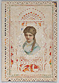 Valentine, Anonymous, Cameo-embossed open-work lace paper, chromolithography