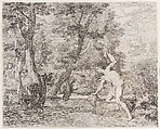Narcissus and Echo, Frans van der Neve  Flemish, Etching