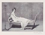 Madame Récamier, Timothy Cole  American, Wood engraving
