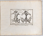Landscape containing four silhouettes, Anonymous, German, 18th century  German, Etching