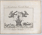 Allegory representing the freedom of France with four silhouettes, Anonymous, German, 18th century  German, Etching