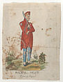 Magical Print: the devil with a hidden silhouette of Napoleon, Anonymous , French or British, 19th century, Hand-colored etching