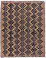 Sheet with overall floral zig zagging pattern, Anonymous , Italian, late 18th-mid 19th century, Relief print (wood or metal)