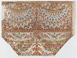 Sheet with hanging draperies, festoons, and birds, Anonymous , Italian, late 18th-mid 19th century, Relief print (wood or metal)