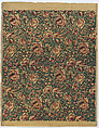 Sheet with overall floral pattern with birds, Anonymous , Italian, late 18th-mid 19th century, Relief print (wood or metal)