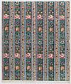Sheet with a six borders with floral garlands, Anonymous , Italian, late 18th-mid 19th century, Relief print (wood or metal)