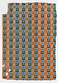 Sheet with an overall geometric pattern, Anonymous , Italian, late 18th-mid 19th century, Relief print (wood or metal)