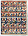Sheet with two borders with three bands each containing five wreaths, Anonymous , Italian, late 18th-mid 19th century, Relief print (wood or metal)
