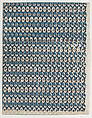 Sheet with overall diamond pattern, Anonymous , Italian, late 18th-mid 19th century, Relief print (wood or metal)