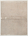 Sheet with overall dot pattern, Anonymous , Italian, late 18th-mid 19th century, Relief print (wood or metal)