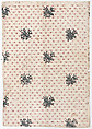Sheet with an overall floral and dot pattern, Anonymous , Italian, late 18th-mid 19th century, Relief print (wood or metal)